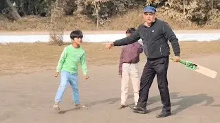 Main main duggu ko lekar Gaya cricket match khelne ful Masti cricket match🏏🏏🏏🏏