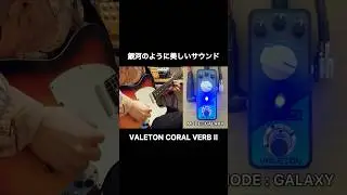美しいリバーブサウンド【VALETON CORAL VERB II】 #エフェクター #ギター #shorts