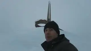 Winter descent &mdash; steps, wind, pause #Belarus #MoundofSlava #winter #visualpause #structureobserva...