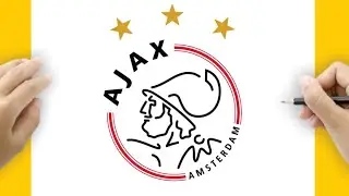 How to Draw the Ajax Amsterdam Logo - Easy Step by Step Tutorial for Beginners