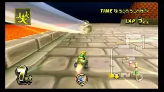 Mario Kart Wii (Retro Courses) Blue Shell Compilation On Koopa Troopa