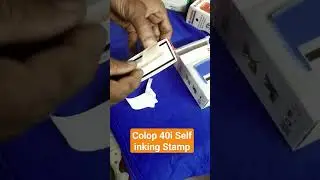 how to Paste Rubber in Colop Printer 40i #Colop #selfinkingstamp #viralvideo