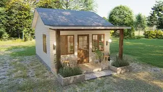 Farmhouse Design | small house 5x6m (320sqft) | Full Design