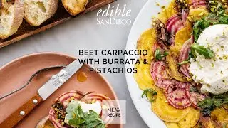 How to Make Beet Carpaccio with Burrata & Pistachios Video