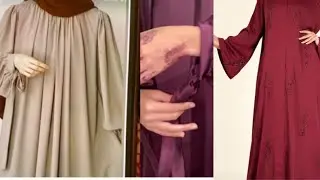Abaya cutting and stitching/ Abaya sleeves design cutting and stitching/2 types of abaya sleeves
