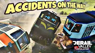 Accidents On The Way - Train Crash Compilation - Derail Valley Part 29