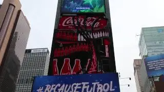 Coca Cola Ad, Times Square, New York 2014