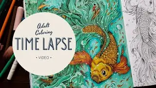 Adult Coloring Time Lapse Video From Worlds Within Worlds Coloring Book