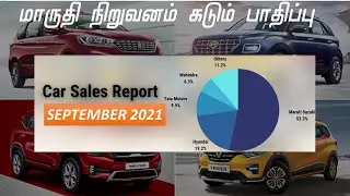 Car sales September 2021 tamil I Maruti sales I Toyota sales I Hyundai sales