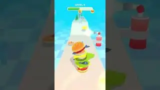 Burger Rush 🍔 4 Level Gameplay Walkthrough | Best Android, iOS Games #shorts