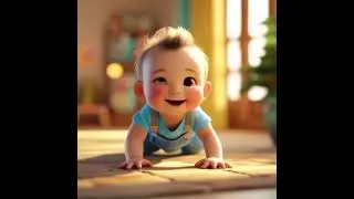 Crawling Crawling Baby Rhyme 🍼 | Cute Kids Song & Learning Video&rdquo;| Nursery Rhyme for kids #rhymes