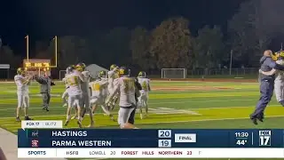 Hastings 20, Parma Western 19
