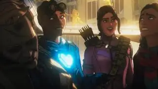 Marvel Zombies|Episode 1 opening scene|Kamala and her friends find the transmitter device scene