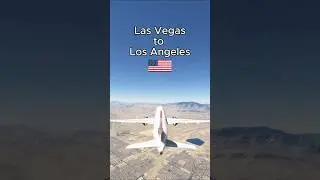 Las Vegas to Los Angeles in 30 sec #shorts #aviation #avgeek #planespotting #mfs2020 #deltaairlines