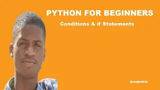 Python Tutorial for Beginners : Conditionals & If, Else, Elif Statements [2021]