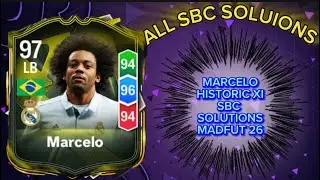 MARCELO 97 RATED HISTORIC XI | ALL 15 MADFUT SOLUTIONS | MADFUT SBC SOLUTION | MADFUT 26  