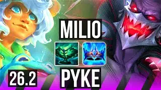 MILIO & Aphelios vs PYKE & Caitlyn (SUP) | 6k gold comeback | EUW Master | 26.2