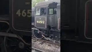 LMS Ivatt Class 2 2-6-0 Preforms Shunting Operations on the Strathspey Railway.