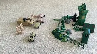 Toy Soldier Tan Vs Green Outpost Attack