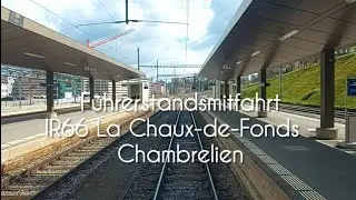 BLS RABe 528 cab ride IR66 La Chaux-de-Fonds to Chambrelien.