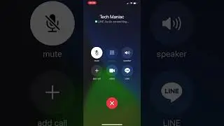 Line Messenger Incoming Call Ringtone + Outgoing Voice Call (iPhone 12 Pro Max, iOS 15)