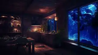 Rainy Night Inside a Forest House | Cozy Window View & Relaxing Rain Sounds (48 Minutes)