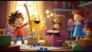 Clean Up Song for Little Hands | Tidy Up Time | Nursery Rhymes UK English