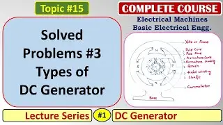 15 Solved Problems #3 - Types of DC Generator