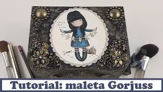 Tutorial Decoupage y Mixed Media: Maleta Gorjuss, colaboración Conideade