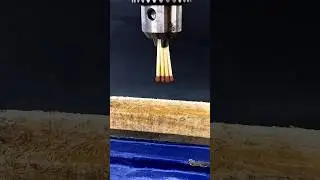 Matchstick Drill Experiment on Wood #MatchstickDrill #WoodExperiment #ScienceHack