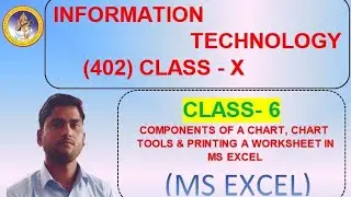 Information Technology Class X 6 COMPONENTS OF A CHART, CHART TOOLS AND PRINTING A W#RKS#T IN EXCEL