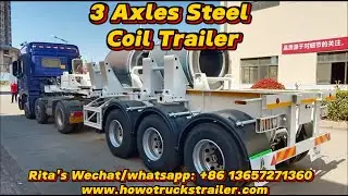 CIMC 3 Axles Steel Coil Trailer