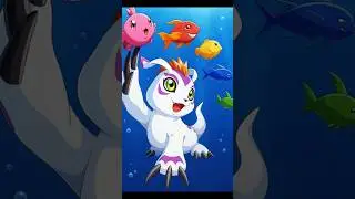 Gomamon Evolution #digimon #digimonadventure #digivolution #Digivice #digimonanime  #digimontcg