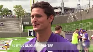 Vikings Punter Ryan Quigley at 2018 Training Camp