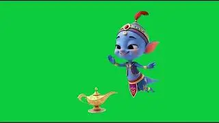 Le g&eacute;nie de la lampe 4k Green Screen