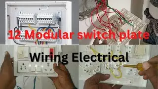 12 Modular switch plate wiring || switch socket wiring #longlifeelectrical