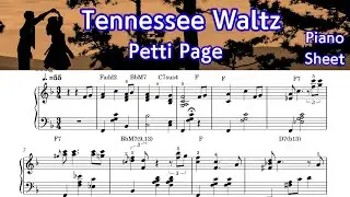 Tennessee  Waltz/  Patti Page/Piano Sheet Music /  by SangHeart Play