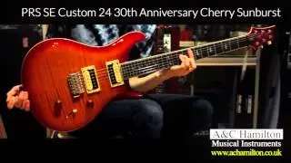PRS SE Custom 24 30th Anniversary Cherry Sunburst - A&C Hamilton Blackpool Road