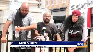 Portsmouth monument protest