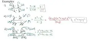 3.3.1 Complex Fractions