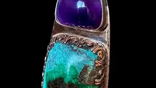 Handcrafting a Chrysocolla, Malachite and Copper Pendant. Mined & Made in Las Vegas.