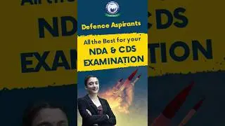 Best wishes for NDA & CDS Exams | Arya Ma'am #nda #cds #defence #kgs #ytshorts