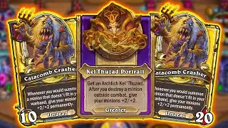 New Insane TRINKET! Endless Catacomb Crashers?! | Hearthstone Battlegrounds