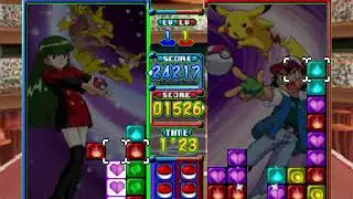 Pok&eacute;mon Puzzle League - 60,338 Score w/Alakazam - 2P Time Zone