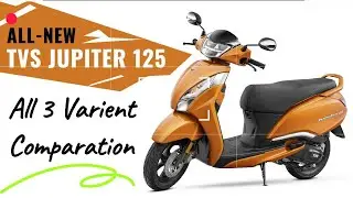 New TVS Jupiter 125 Full Comparison 🔥 All 3 Variants