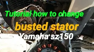 Yamaha sz150 how to change busted stator.Dec.29,2020