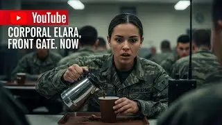 Pouring Coffee in the Canteen &mdash; When the Radio Crackled, &ldquo;Corporal Elara, Front Gate. Now.&rdquo;
