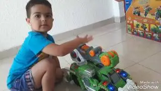 David Super, распаковка Vtech swich &go Dinos T-Rex. Огромный Динозар робот