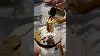 Рождественский пунш: темный ром, ананасовый сок, апельсин (корица, мускатный орех). #шорты #рецеп...