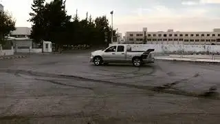 dodge ram 1500 hemi daytona donuts drift 1st gear & 2nd gear amman jordan